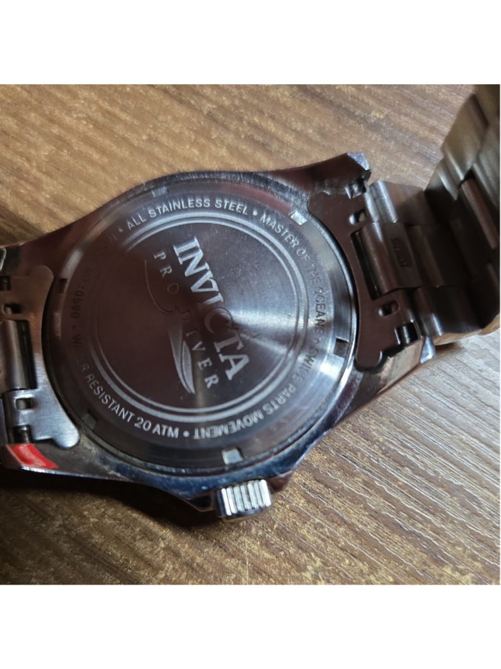 Invicta Pro Diver Master Of The Oceans Men’s Stainless Steel Watch #0590 - Picture 6 of 8